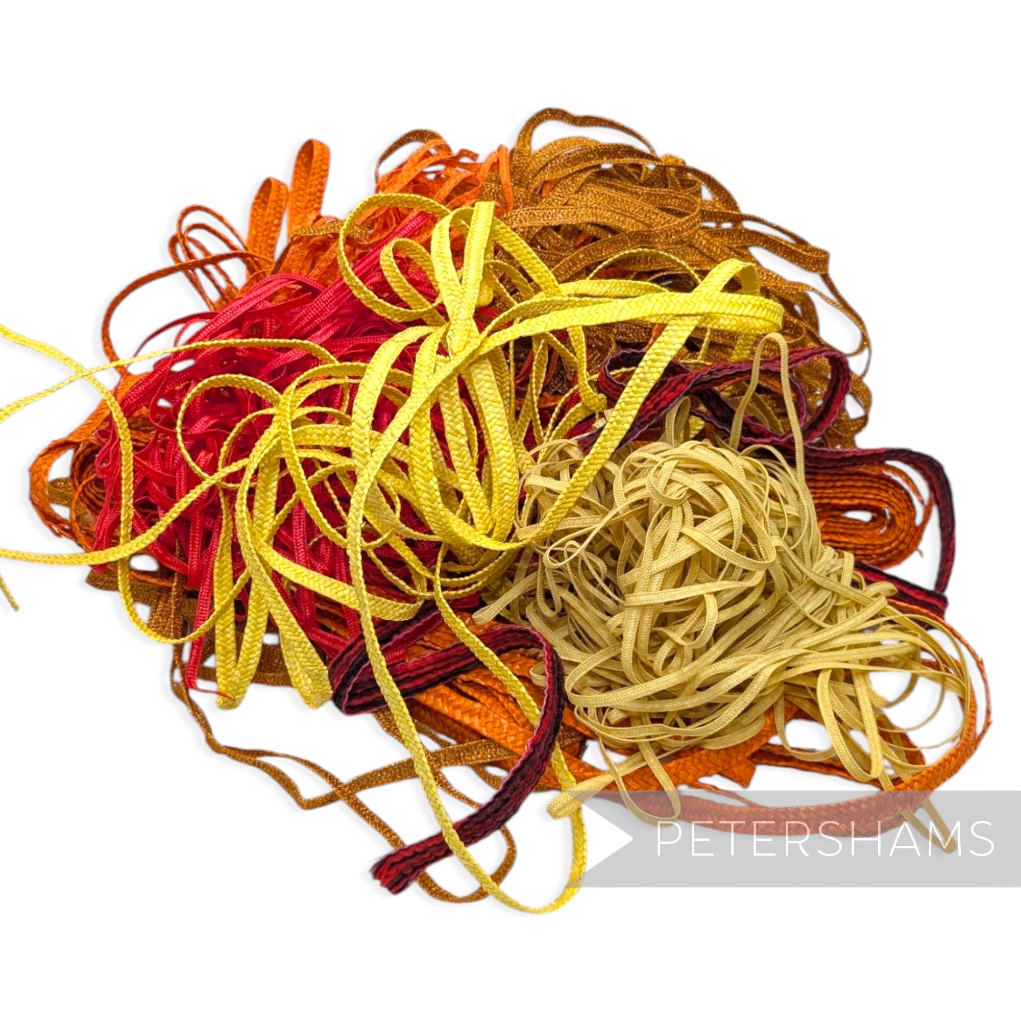 *Sale* HUGE 80m+ Millinery Braid Grab Bag - Orange