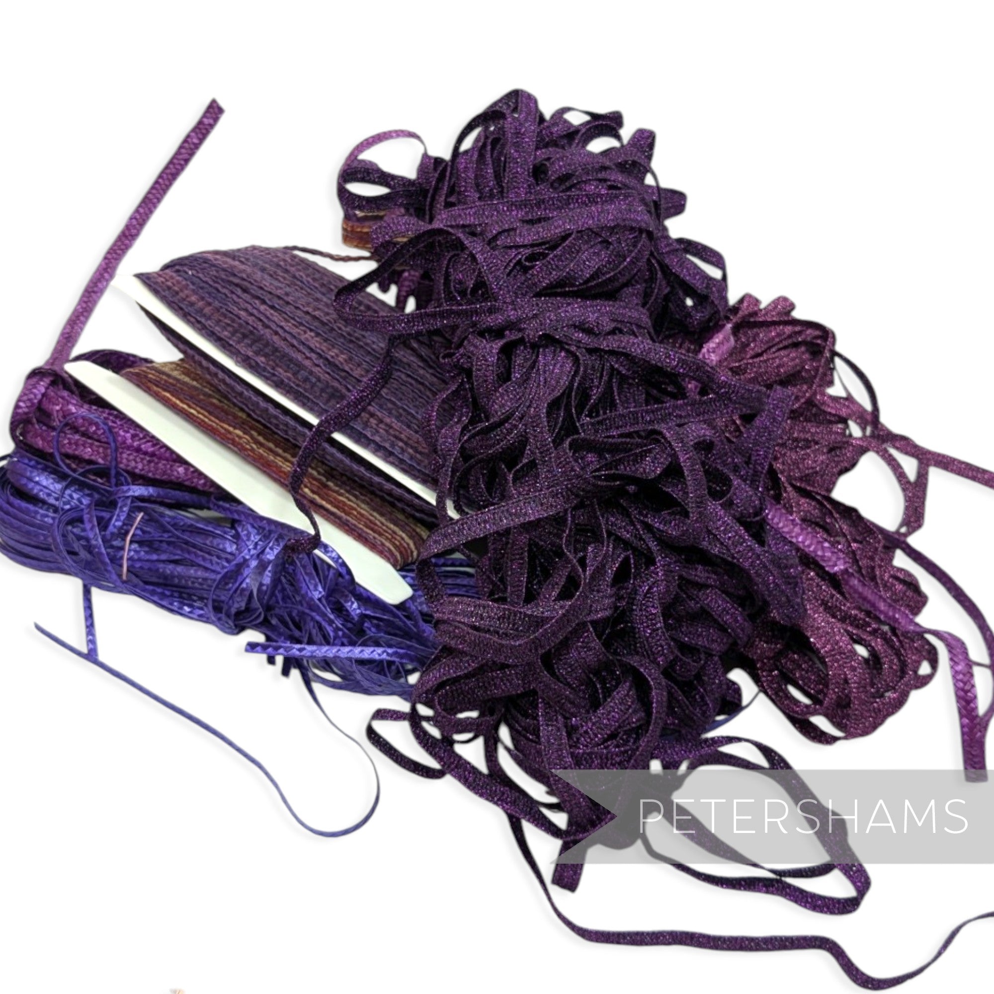 *Sale* HUGE 100m+ Millinery Braid Grab Bag - Purple