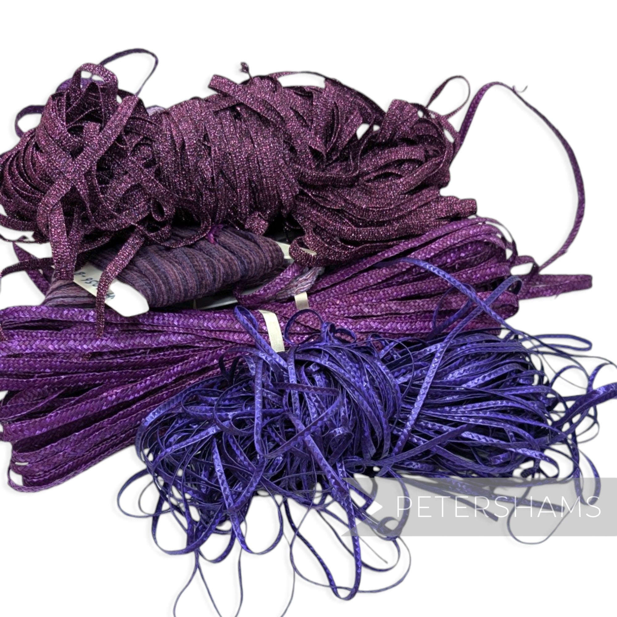 *Sale* HUGE 100m+ Millinery Braid Grab Bag - Purple