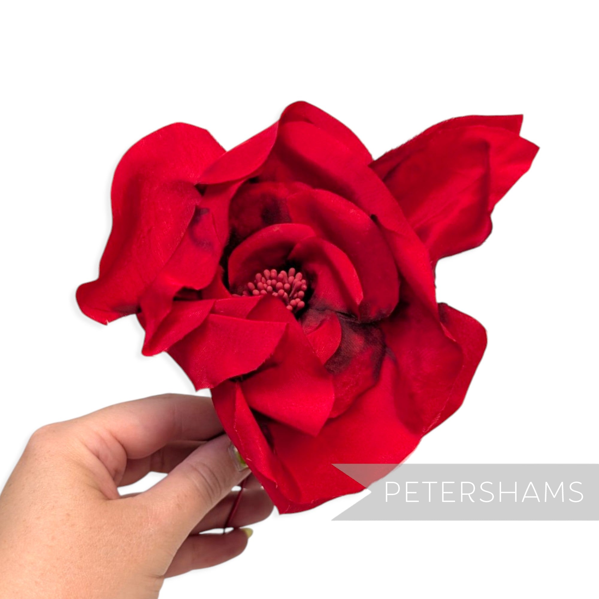 *Sale* IMPERFECT Red Ombre 'Amy' Silk 16cm Millinery Flower