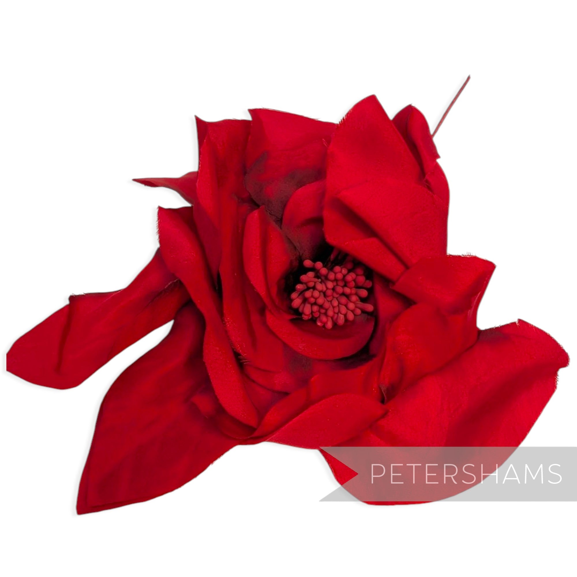 *Sale* IMPERFECT Red Ombre 'Amy' Silk 16cm Millinery Flower