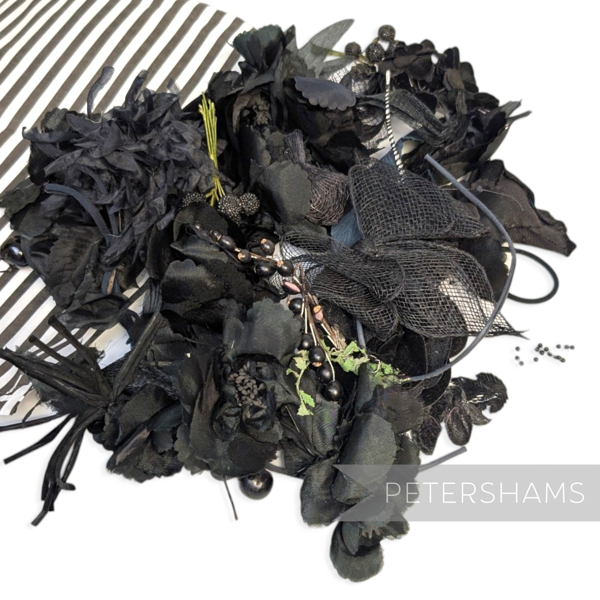 *Sale* IMPERFECT Big Bag of Flowers, Fruits & Leaves - Black