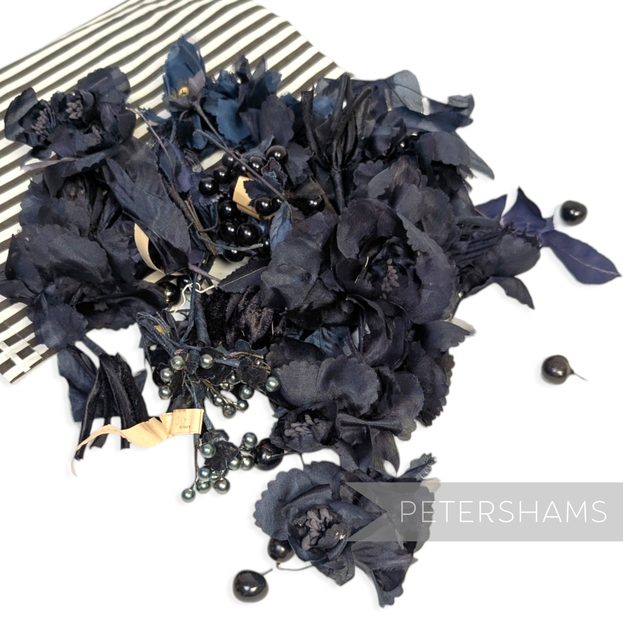*Sale* IMPERFECT Big Bag of Flowers, Fruits & Leaves - Navy