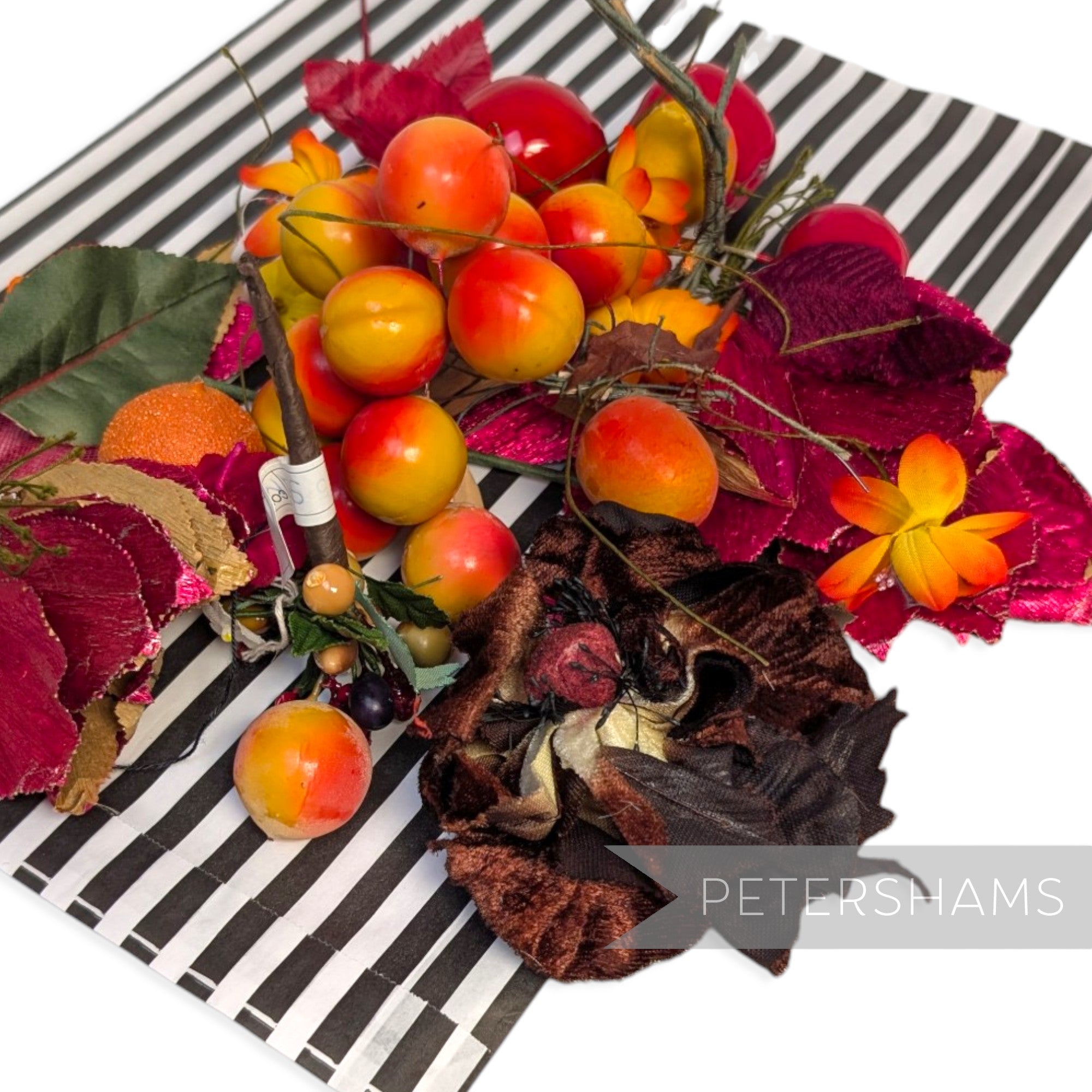 *Sale* IMPERFECT Big Bag of Flowers, Fruits & Leaves - Red/Orange