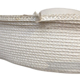 *Sale* IMPERFECT White Large Brimmed Polybraid Sailor Hat Form