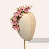 'Ella' Silk & Organza Wired Flower Branch Millinery Hat Mount