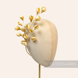 'Tulisa' Silk Flower Bud Wired Branch Millinery Hat Mount