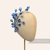 'Tulisa' Silk Flower Bud Wired Branch Millinery Hat Mount