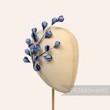 'Tulisa' Silk Flower Bud Wired Branch Millinery Hat Mount