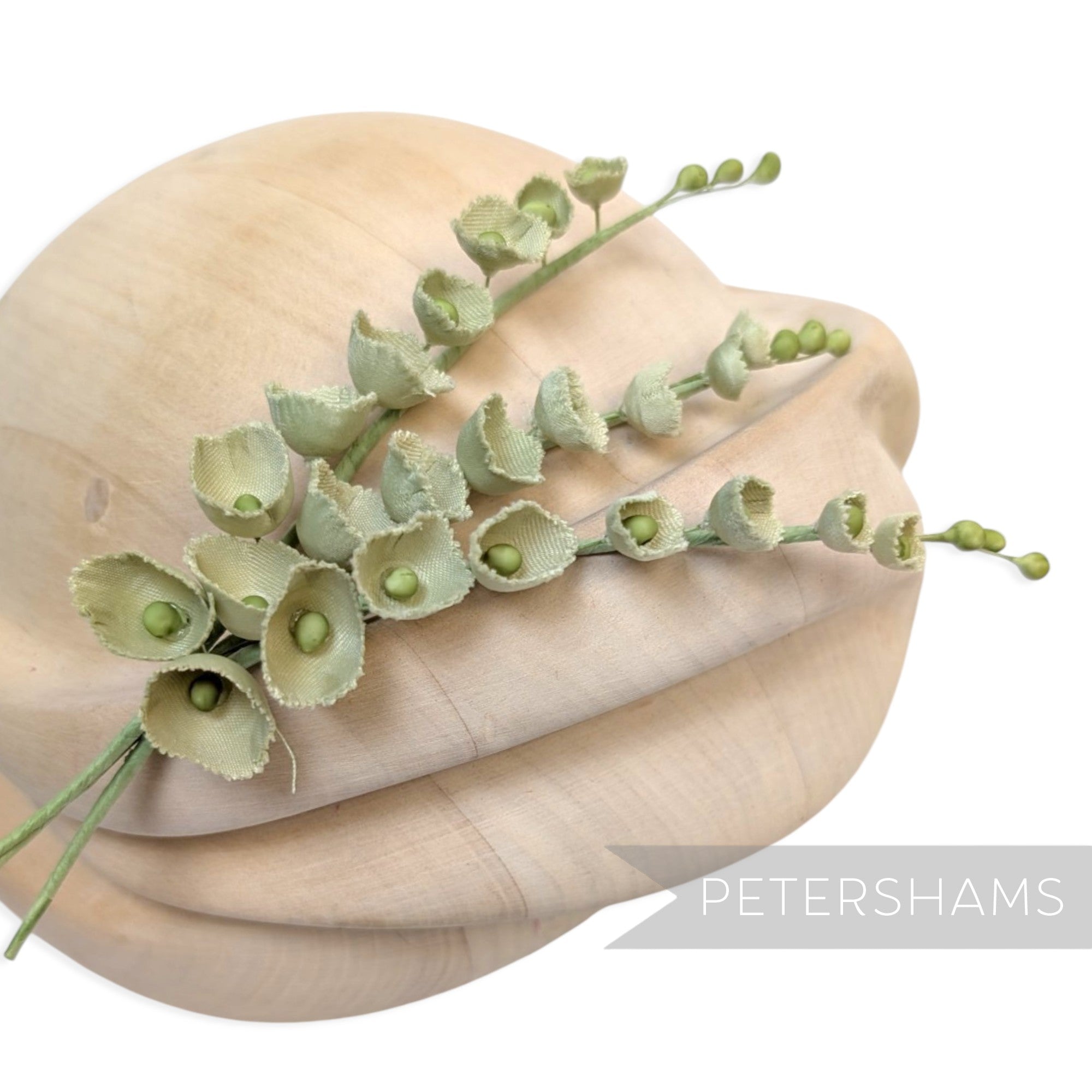 'Gabrielle' Silk Lily of the Valley Flower Spray - 3 Stems