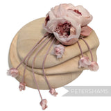 'Athena' Silk & Velvet Triple Bloom with Mini Dangling Blossoms Millinery Flower