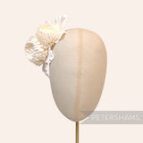 'Chrystal' Silk Pom Pom Mum Chrysanthemum Millinery Flower Mount