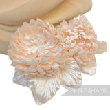 'Chrystal' Silk Pom Pom Mum Chrysanthemum Millinery Flower Mount