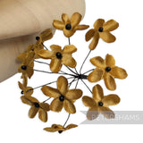 'Emily' 2cm Mini Silk Wired Millinery Flowers - 12 Stems