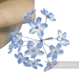 'Emily' 2cm Mini Silk Wired Millinery Flowers - 12 Stems