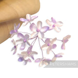 'Emily' 2cm Mini Silk Wired Millinery Flowers - 12 Stems