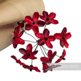 'Emily' 2cm Mini Silk Wired Millinery Flowers - 12 Stems