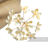 'Emily' 2cm Mini Silk Wired Millinery Flowers - 12 Stems