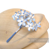 'Becky' 2cm Mini Velvet Wired Millinery Flowers - 12 Stems