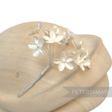 'Becky' 2cm Mini Velvet Wired Millinery Flowers - 12 Stems
