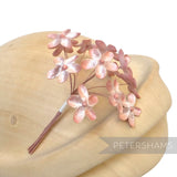 'Becky' 2cm Mini Velvet Wired Millinery Flowers - 12 Stems
