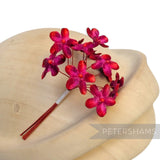 'Becky' 2cm Mini Velvet Wired Millinery Flowers - 12 Stems