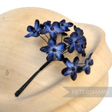 'Becky' 2cm Mini Velvet Wired Millinery Flowers - 12 Stems