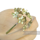 'Becky' 2cm Mini Velvet Wired Millinery Flowers - 12 Stems