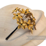 'Becky' 2cm Mini Velvet Wired Millinery Flowers - 12 Stems
