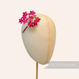'Becky' 2cm Mini Velvet Wired Millinery Flowers - 12 Stems