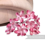 'Emily' 2cm Mini Silk Wired Millinery Flowers - 12 Stems