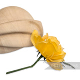 'Angela' Goose Feather Rose Flower Wired Millinery Hat Mount