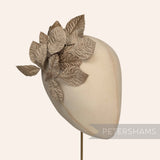 Silk Velvet Wired Leaf Branch (18 Leaves) Hat Mount