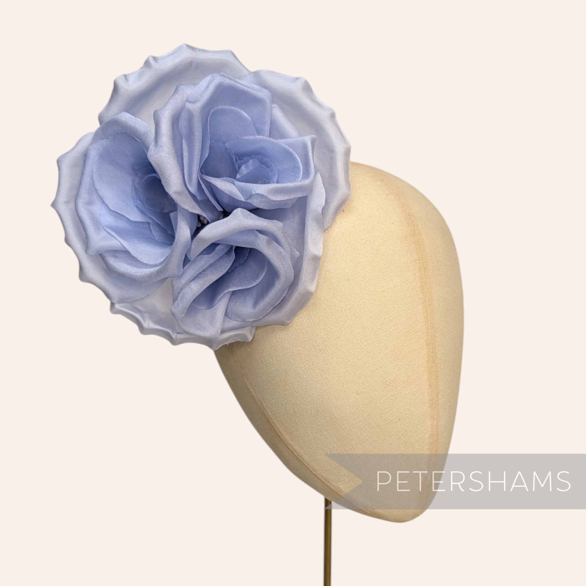 'Danielle' Large 15cm Silk Rose Millinery Flower Hat Mount