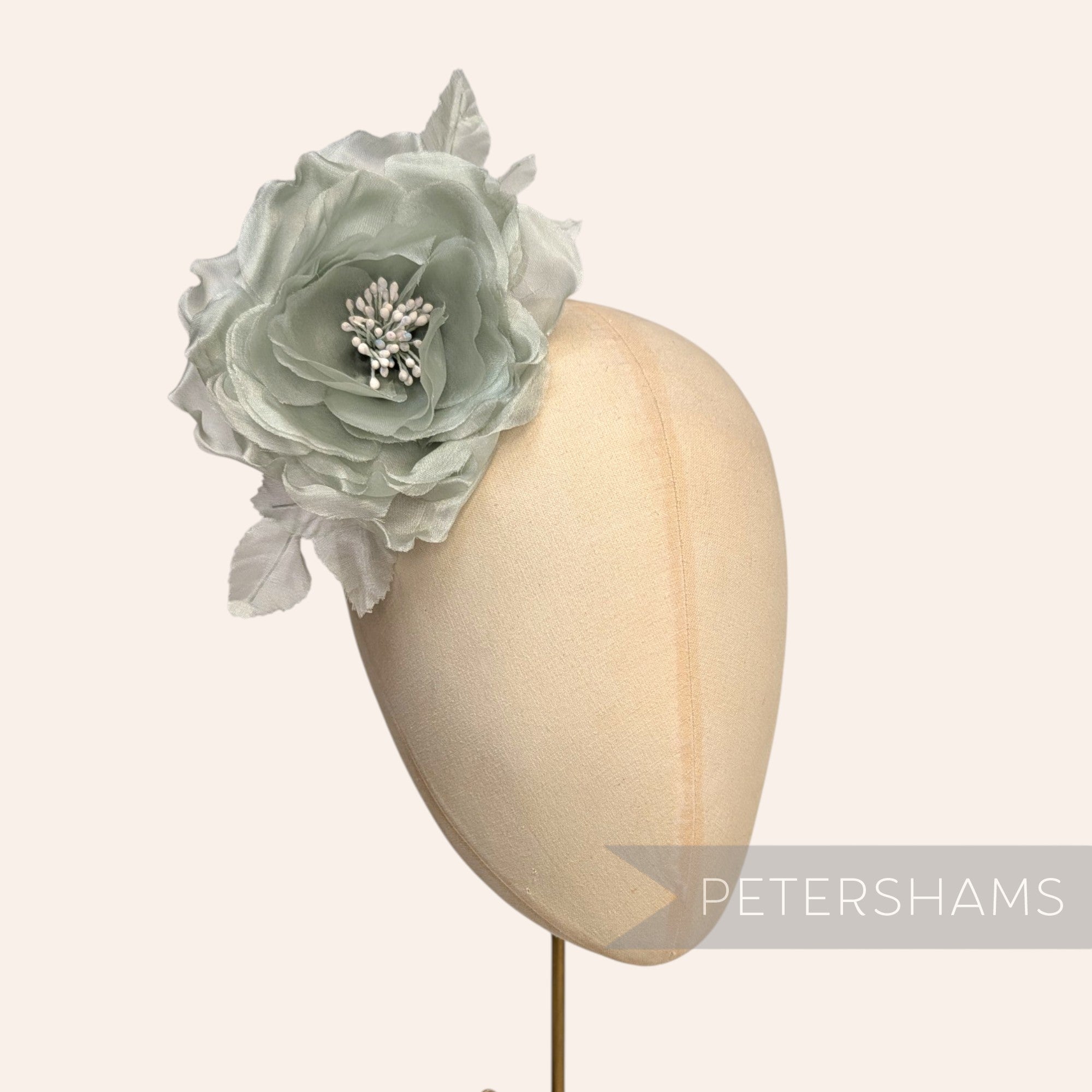 'Chloe' Silk 11cm Rose Millinery Flower Hat Mount