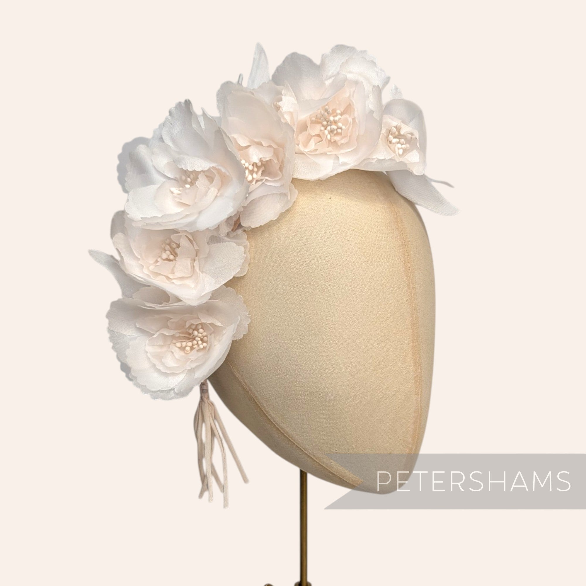 'Amelia' Organza Millinery Flower Hat Mount