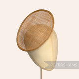 Rounded Scoop 21cm Sinamay Fascinator Hat Base