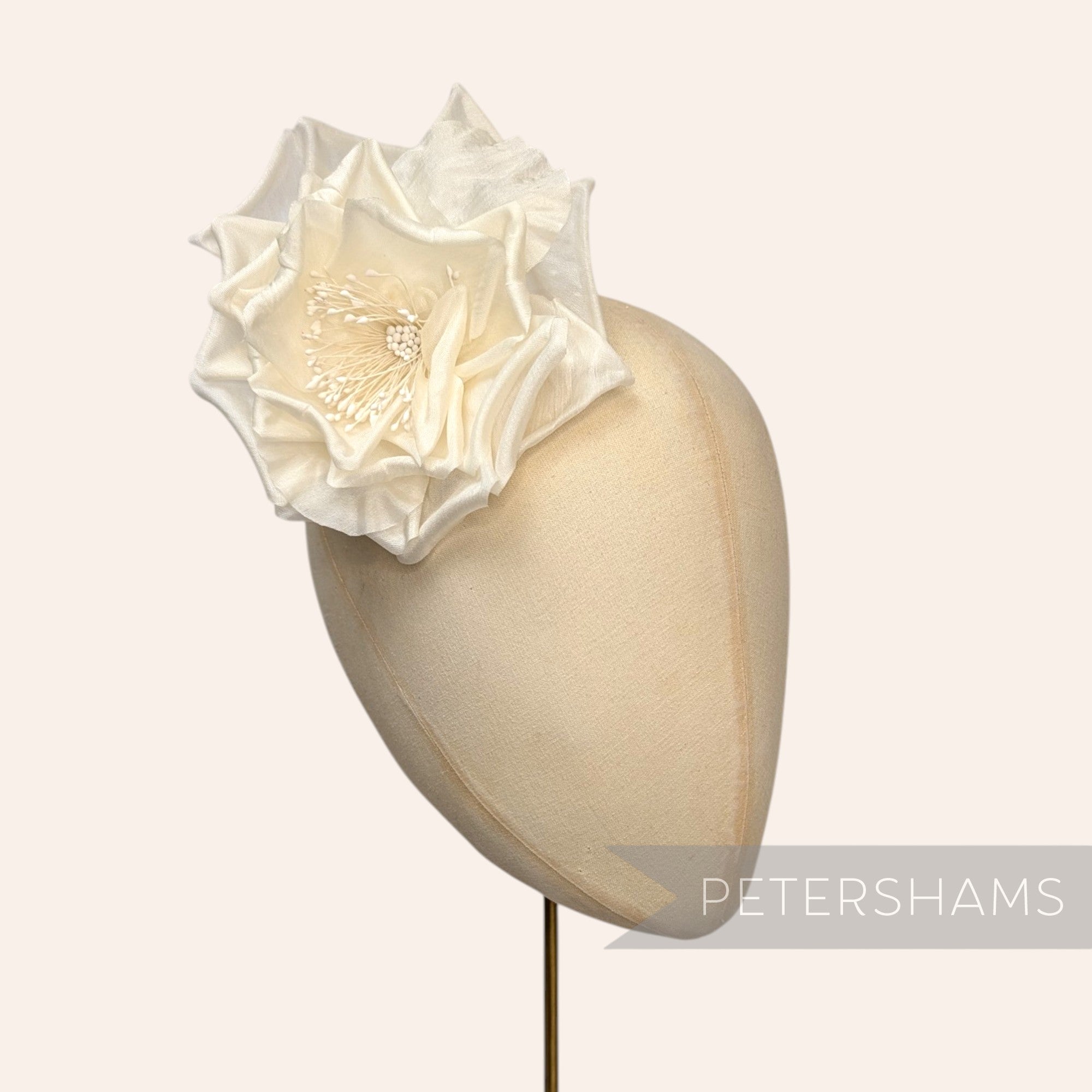 'Mylece' 13cm Garden Rose Silk Millinery Hat Flower