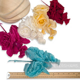 'Kulette' Double Silk Millinery with Blossoms Flower Mount