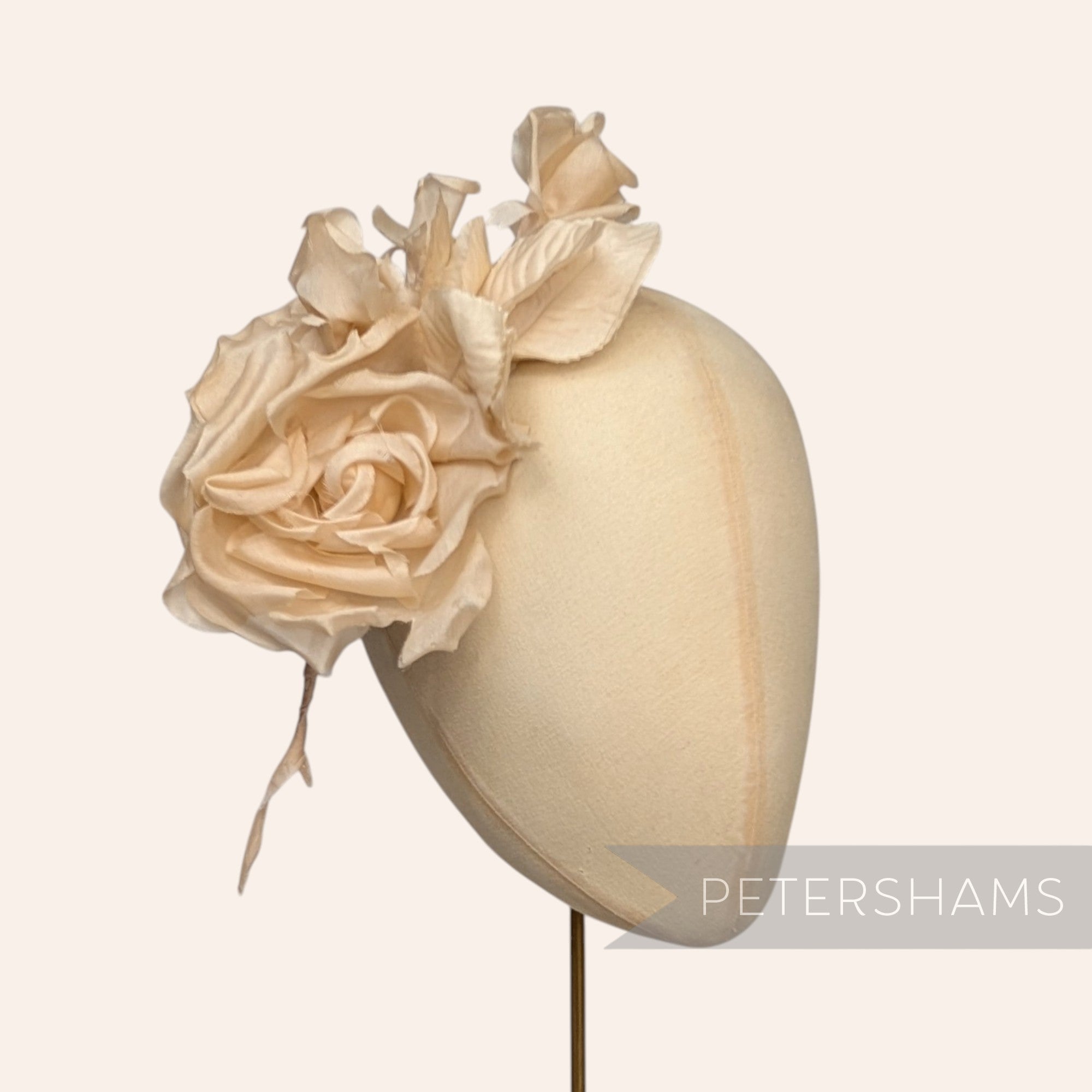 'Kulette' Double Silk Millinery with Blossoms Flower Mount