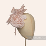 'Kulette' Double Silk Millinery with Blossoms Flower Mount