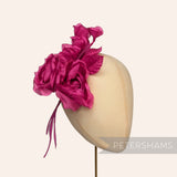'Kulette' Double Silk Millinery with Blossoms Flower Mount