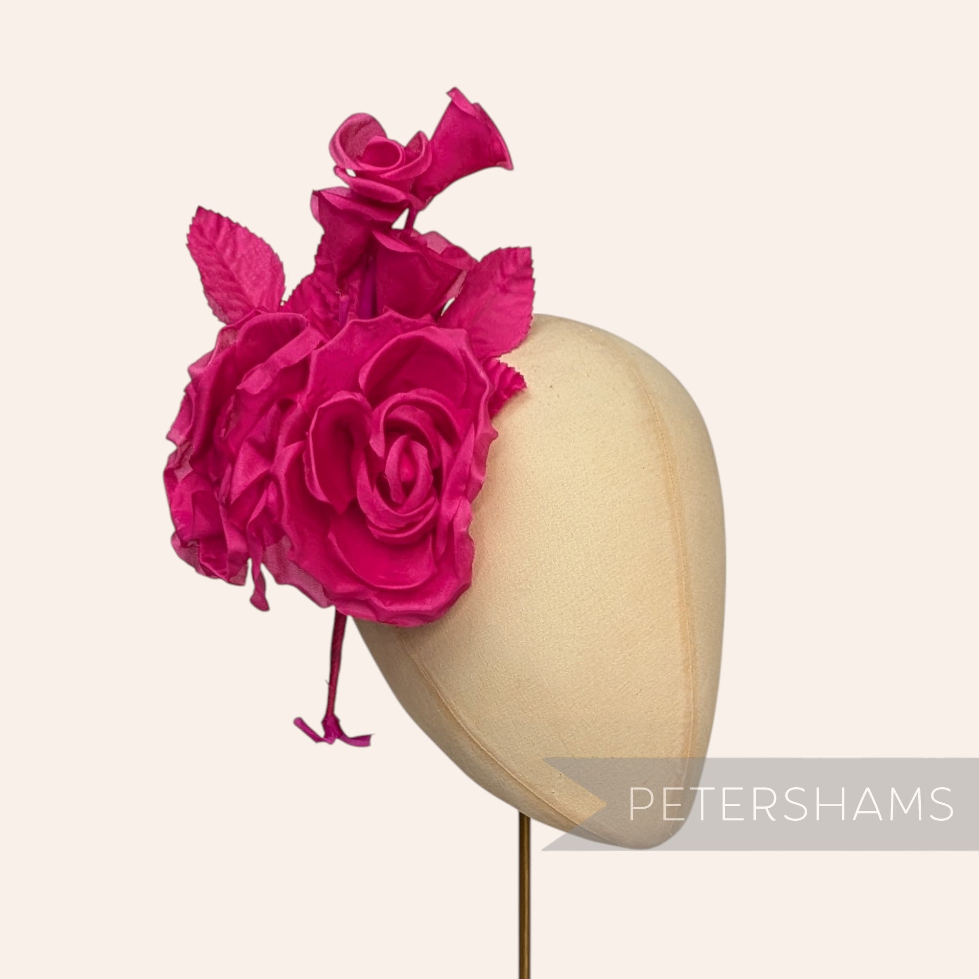 'Kulette' Double Silk Millinery with Blossoms Flower Mount