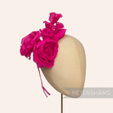 'Kulette' Double Silk Millinery with Blossoms Flower Mount