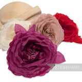 'Patty' Sheer Organza & Silk 13cm Millinery Flower Hat Mount