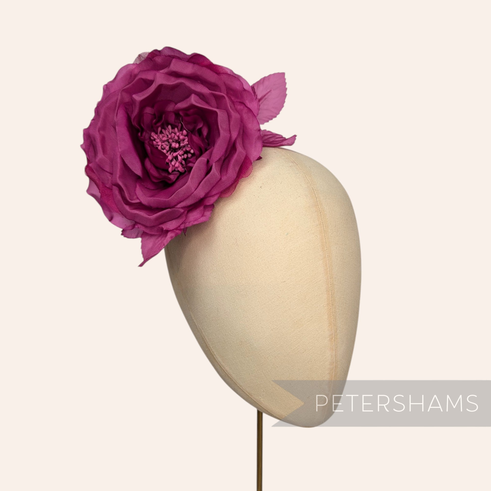 'Patty' Sheer Organza & Silk 13cm Millinery Flower Hat Mount