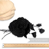 'Bethany' Extra Large Velvet Accents & Blossoms Millinery Flower