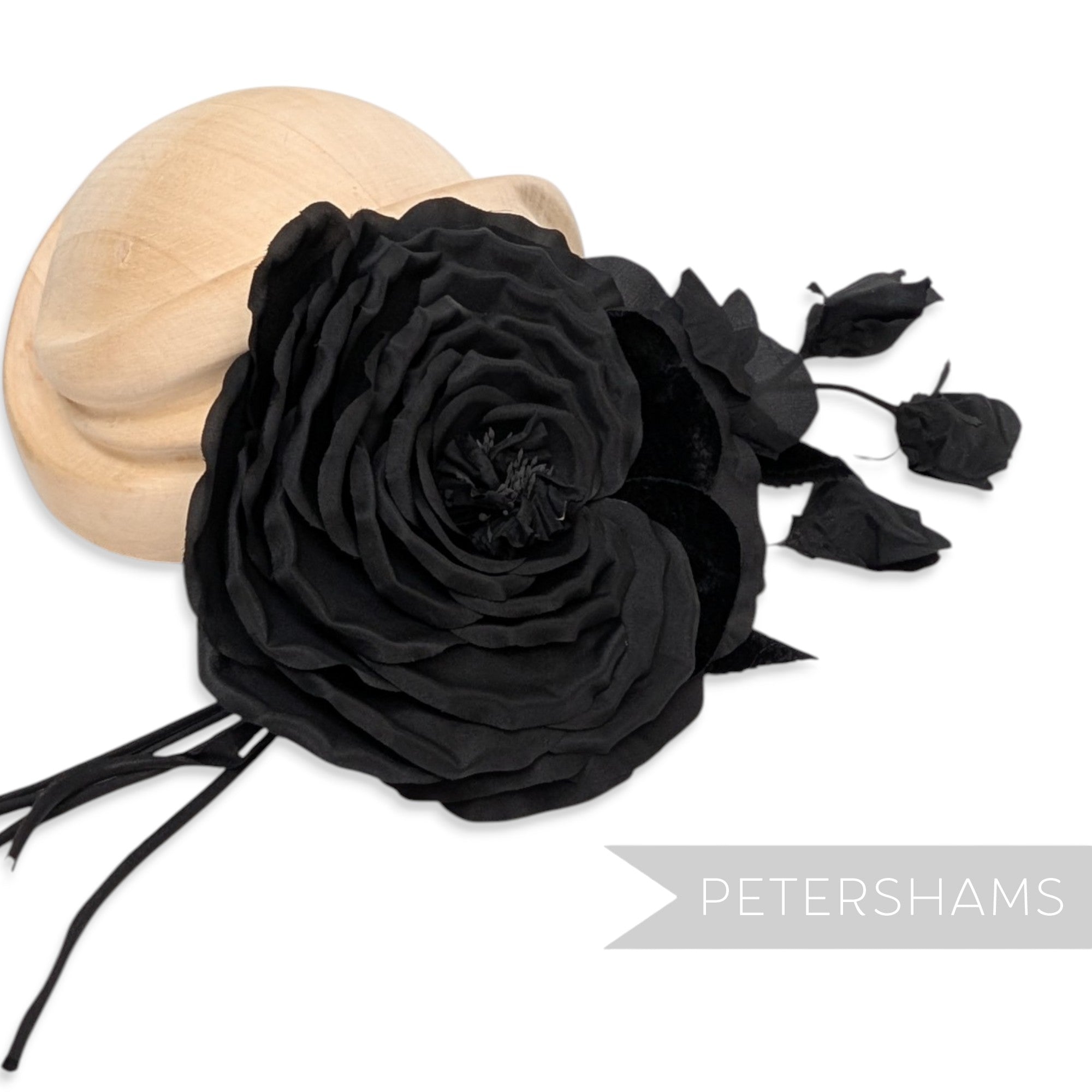 'Bethany' Extra Large Velvet Accents & Blossoms Millinery Flower