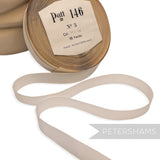 14mm No.3 "Patt 146" Vintage Swiss Taffeta Ribbon - 16m Roll