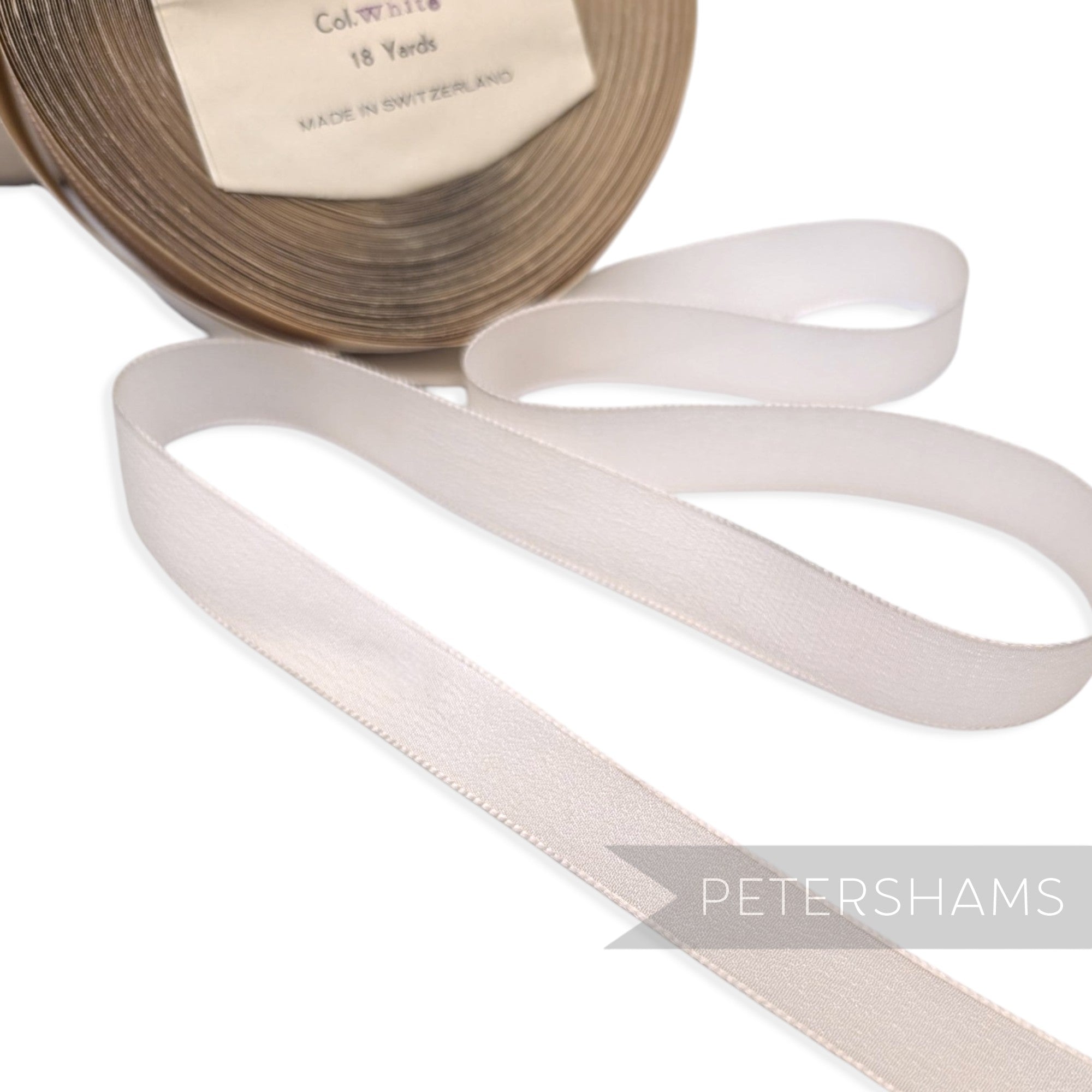 17mm No.3 "Patt 140" Vintage Swiss Textured Crepe Ribbon - 16m Roll